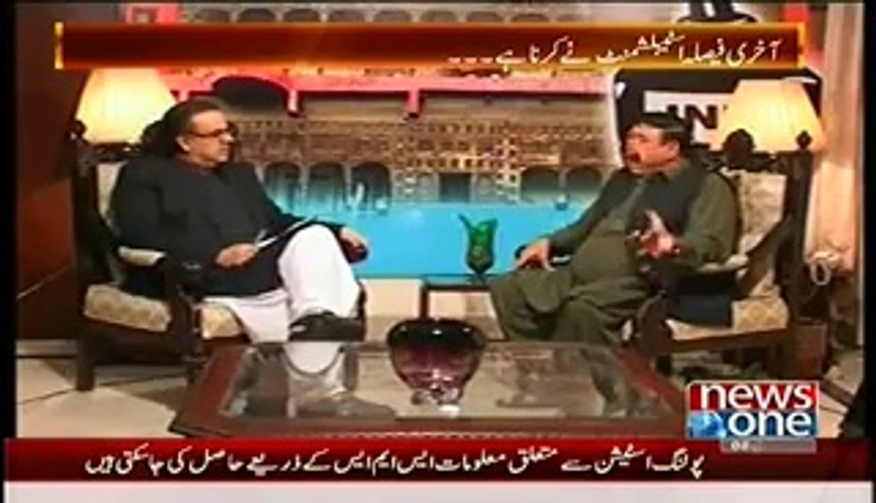 Live With Dr. Shahid Masood (Sheikh Rasheed Exclusive Interview)– 13th October 2014