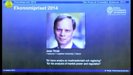 Jean Tirole comemora Nobel de Economia