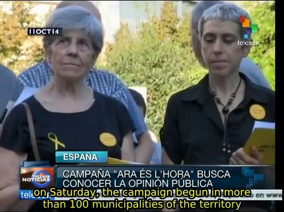 Catalan activists launch 'yes' campaign for Catalonia independence