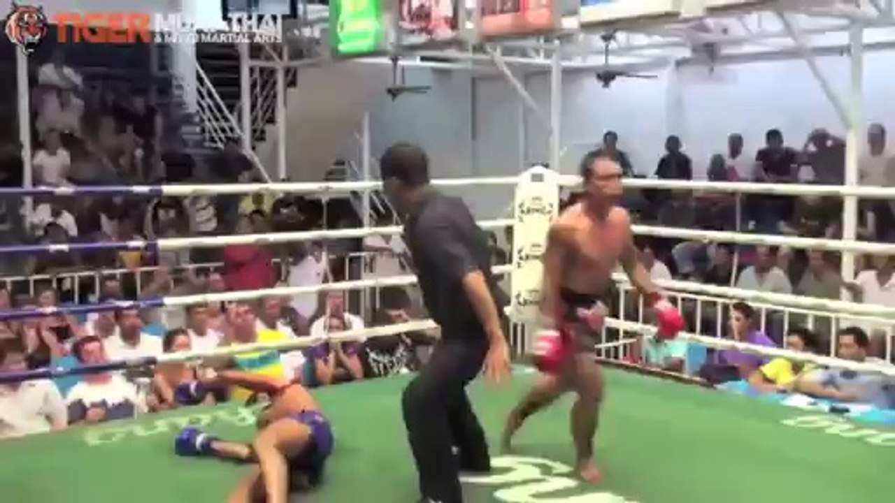 Muay thai : KO en un coup de pied au visage