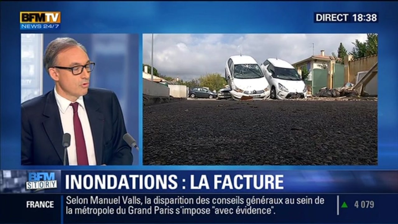 BFM Story: Intempéries: après les inondations, l'heure est au bilan - 13/10