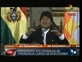 Al pueblo no le deben faltar plata, comida, alimento y agua: Evo