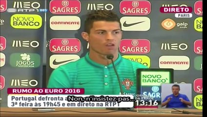 Ronaldo envoie balader une journaliste (CMTV)