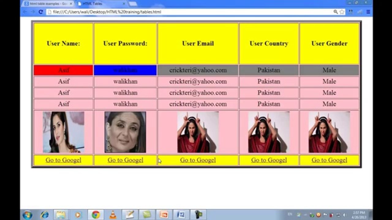 zain studio 3 HTML New Video Tutorials in Urdu Hindi part 20 creating tables