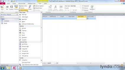 0203 Creating tables in Layout view with Quick Start