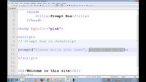 zain studio 4 New JavaScript & jQuery Tutorials part 11 of 25 (Hindi & Urdu) Prompt Box