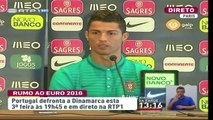 Cristiano Ronaldo ignora jornalista em coletiva após jogo de Portugal