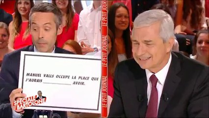 Claude Bartolone au Petit Journal : "Manuel Valls occupe la place que j'aurais pu avoir"
