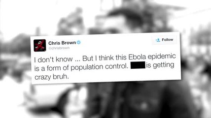 Chris Brown Angers Fan with Ebola Tweet