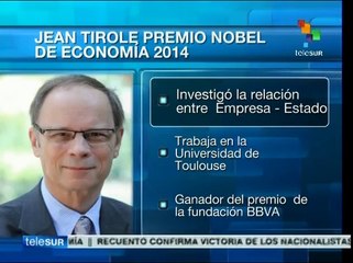 Premio Nobel de economía 2014 estudia los mercados desde 1980