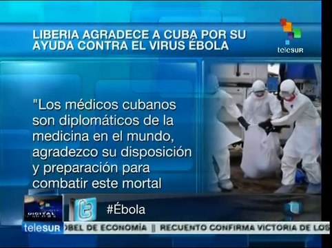 Agradece Liberia a Cuba haber enviado médicos para combatir ébola