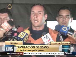 Realizan simulación de sismo con participación de 51 instituciones en Táchira