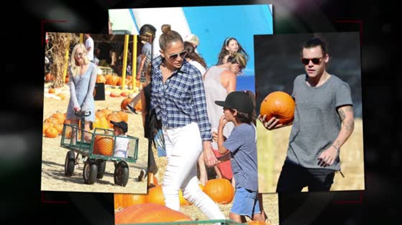 Celebrities Celebrate Fall At The Pumpkin Patch