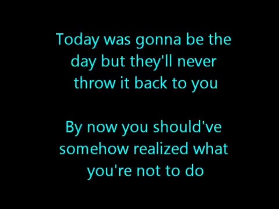 Oasis - Wonderwall - Lyrics