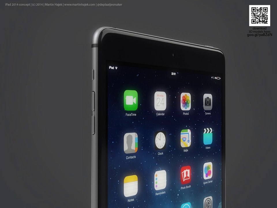 Concept d'un iPad Air 2 avec le design de l'iPhone 6