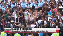 Hong Kong protesters clash with anti-Occupy groups