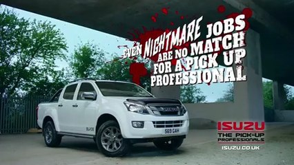 ISUZU D-Max lucha contra zombies