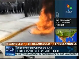 México: fuertes protestas en Guerrero por estudiantes desaparecidos
