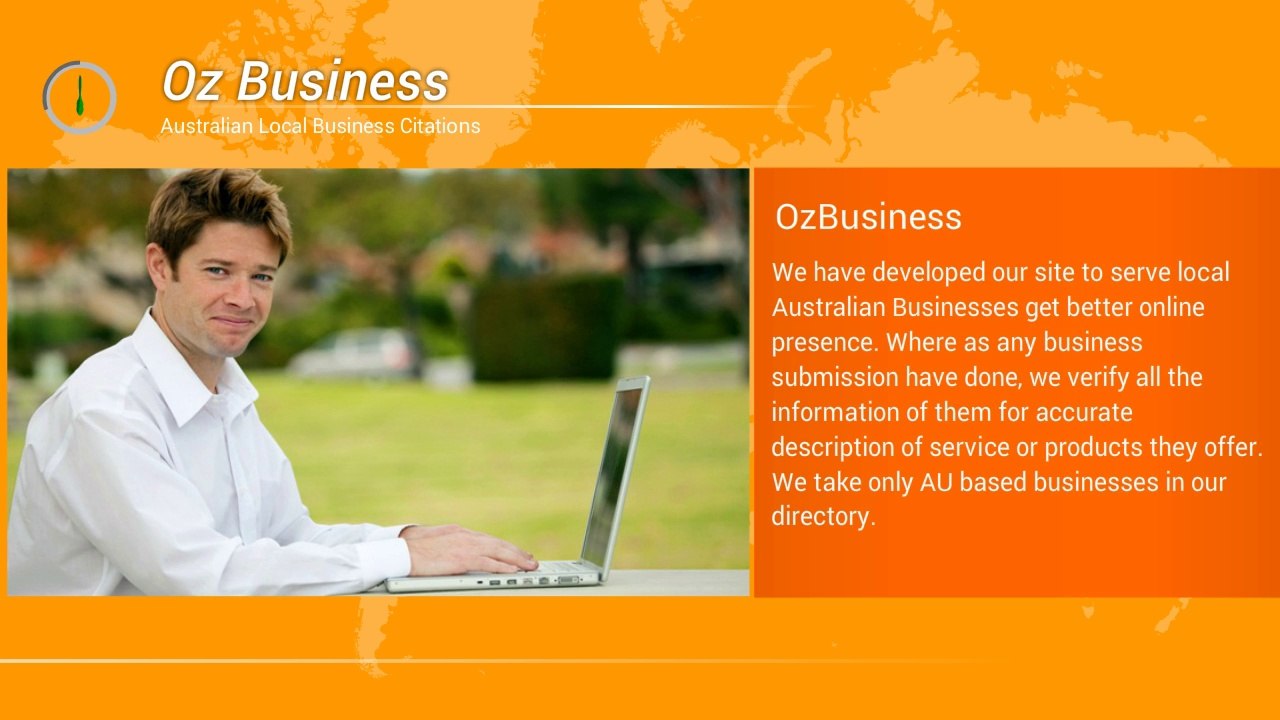 Get better online presence by listing your business in Oz Business
