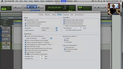 Pro Tools Preferences - Final Wrap Up