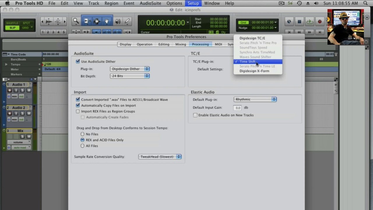 Pro Tools Preferences - Processing
