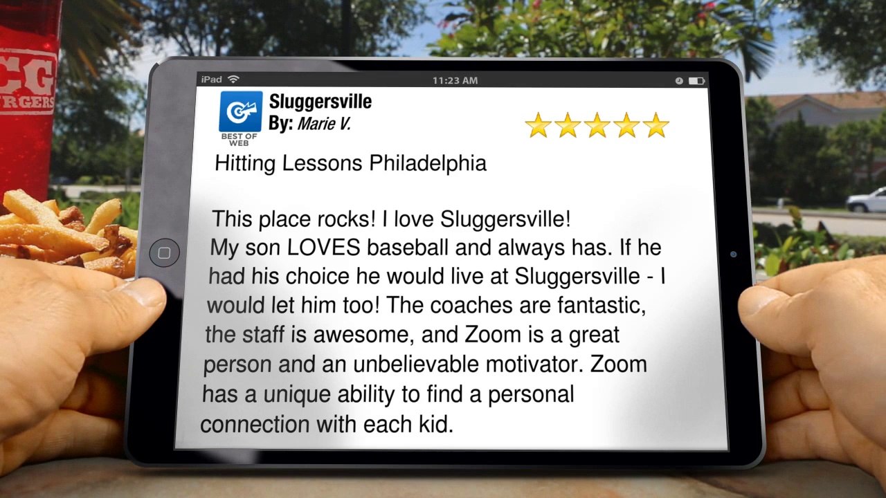 Sluggersville Indoor Batting Cages Philadelphia         Remarkable         5 Star Review by Marie V.