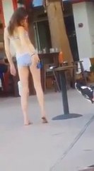 Bikini Girl Tries To Take Perfect Selfie