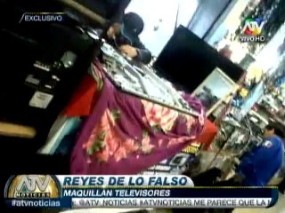 Download Video: Estafadores 'maquillan' televisores para venderlos con otra marca