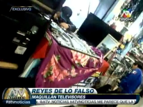 Estafadores 'maquillan' televisores para venderlos con otra marca