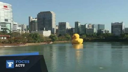 Le canard géant de Florentijn Hofman fait escale à Séoul