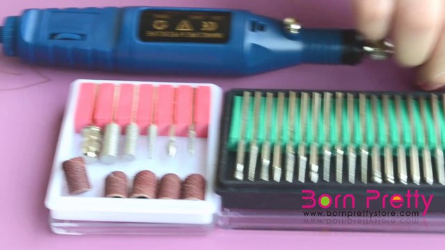 BornPrettyStore Electric Nail Art Drill Tools- How to use nail art drill
