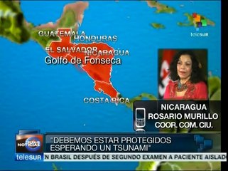 Nicaragua mantiene alerta de tsunami tras fuerte sismo