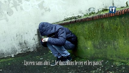 Lycéen dans la rue : "Je dors dans les parcs"