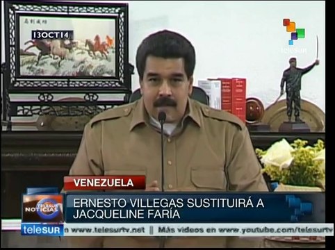 Maduro nombra a Ernesto Villegas Jefe de Gobierno del Distrito Capital