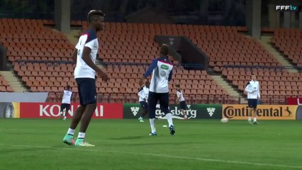 Ultime entrainement avant Armenie-France
