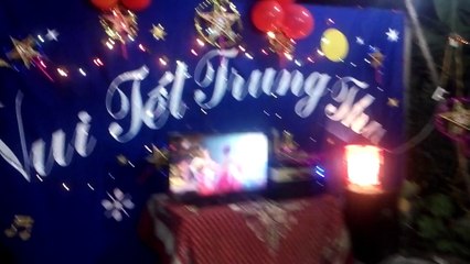 Singing and dancing in child holiday