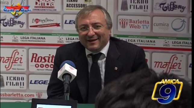 Barletta - Benevento 0-1 | Post Gara Giuseppe Perpignano - Presidente Barletta