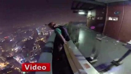 396 Metre Yükseklikten Havuza Böyle Atladı