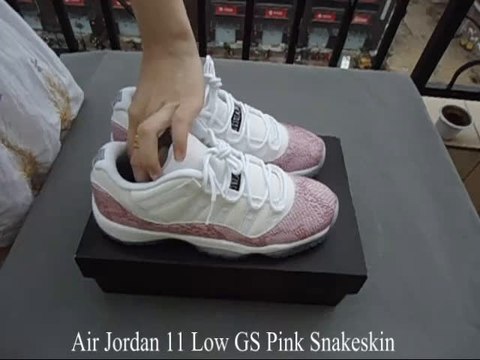 Air Jordan 11 Low GS Pink Snakeskin