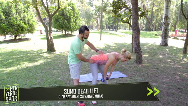 Bacak Arkası Kaslarını Çalıştırmak için Sumo Dead Lift - Her Yerde Spor