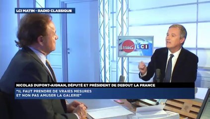 Nicolas Dupont-Aignan, invité de Guillaume Durand avec LCI