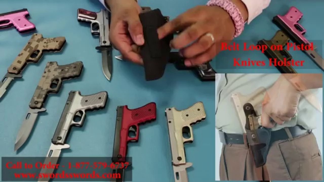 Fully Loaded Pistol Knives - SwordsSwords