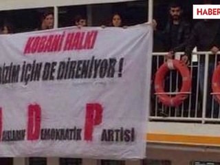 İstanbul'da Kobani İçin Vapur İşgal Ettiler