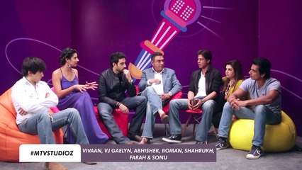 #hny #SRK Cast of Happy New Year  MTV Studioz ft. VJ Gaelyn