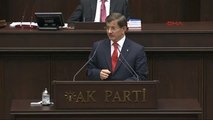 Başbakan Davutoğlu Partisinin Grup Toplantısında Konuştu