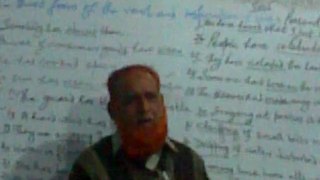 Sir Ghulam Hussain Manganhar telling his history at sukkur