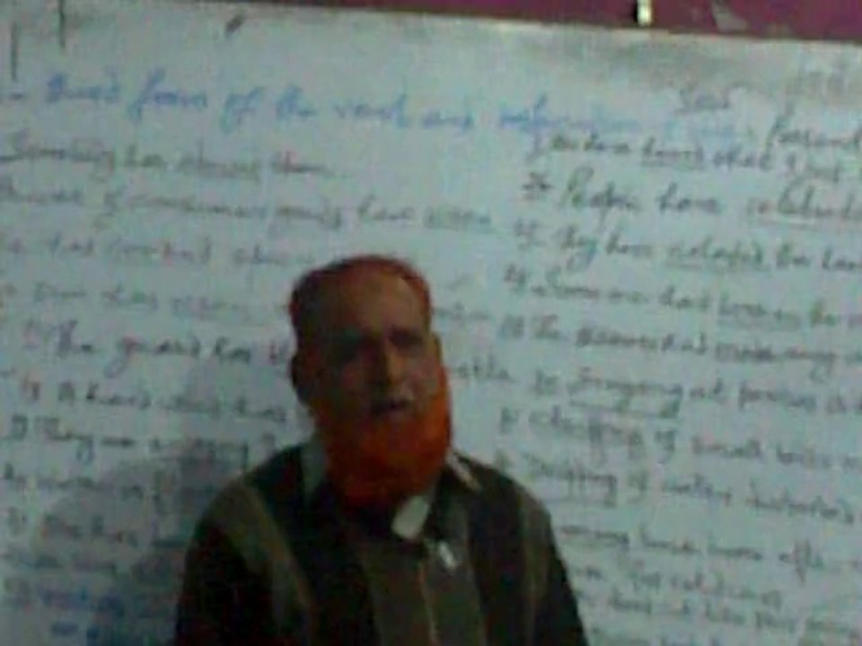Sir Ghulam Hussain Manganhar telling his history at sukkur