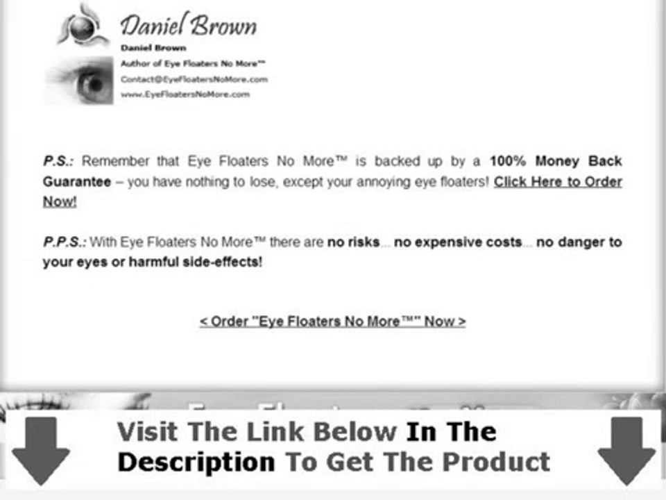 Eye Floaters No More Scam + DISCOUNT + BONUS
