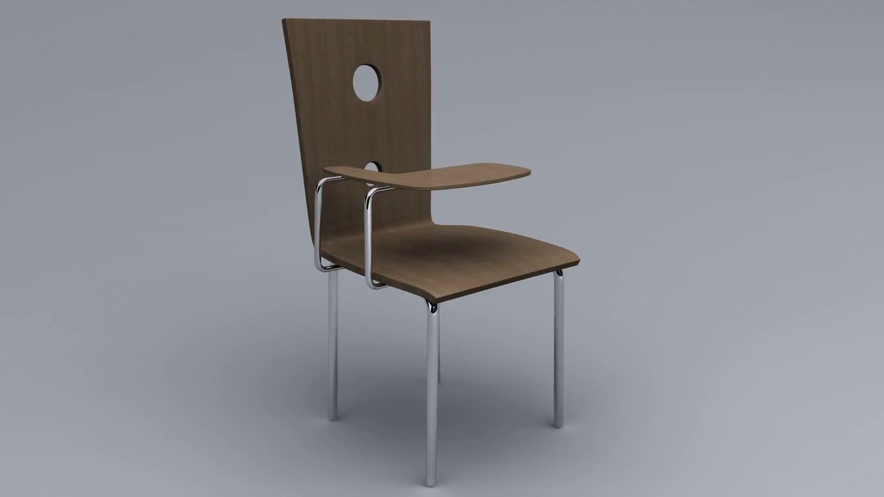 Classroom chair 3d model