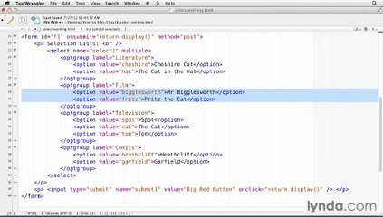 76- Creating selection lists and dropdown lists
